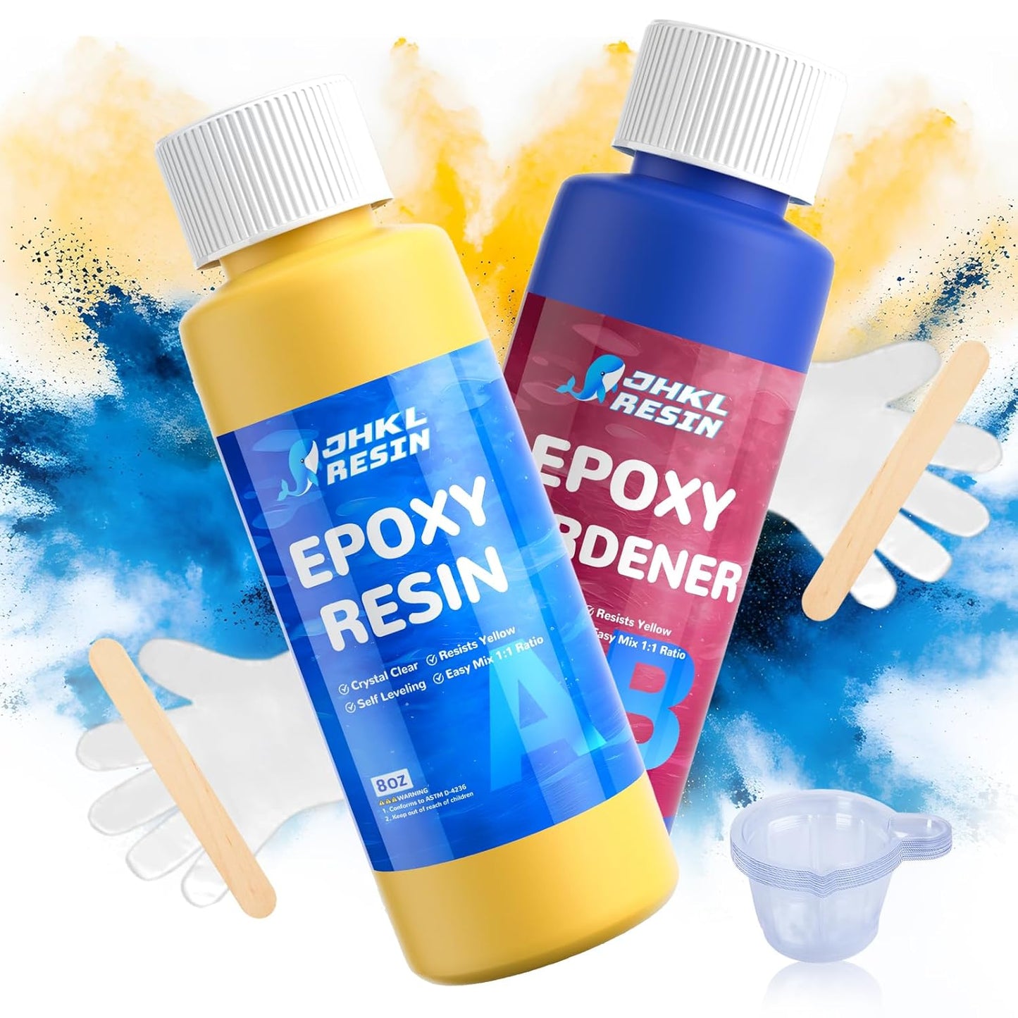 JHKL Crystal Clear Art & Craft Epoxy Resin