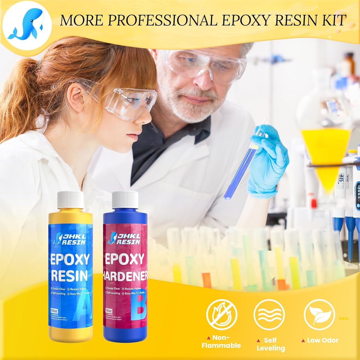 JHKL Crystal Clear Art & Craft Epoxy Resin