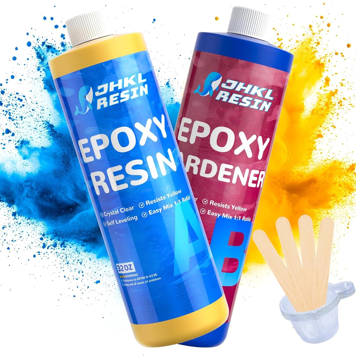 JHKL Crystal Clear Art & Craft Epoxy Resin
