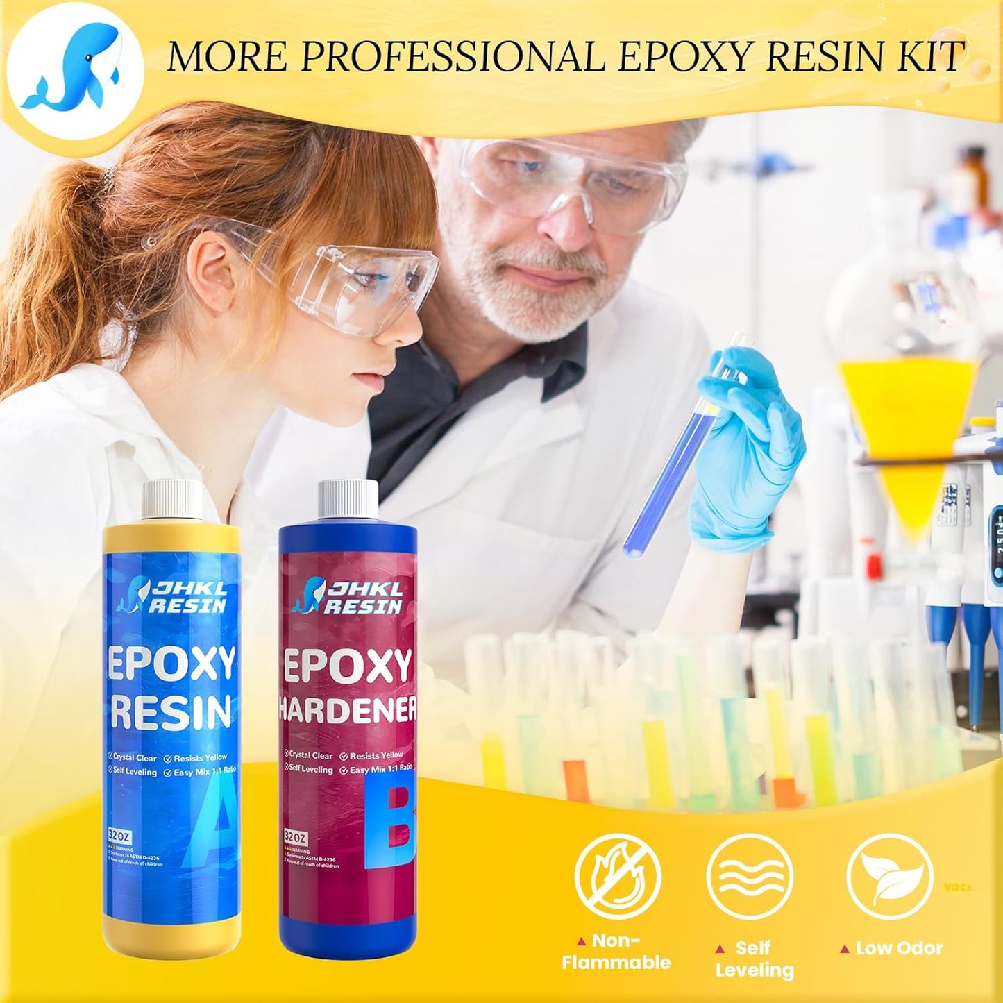 JHKL Crystal Clear Art & Craft Epoxy Resin