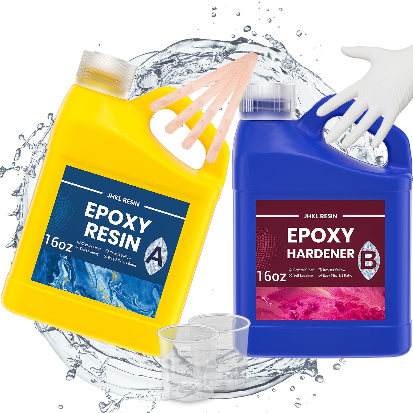 JHKL 32oz Versatile Epoxy Resin for Art and Craft Project