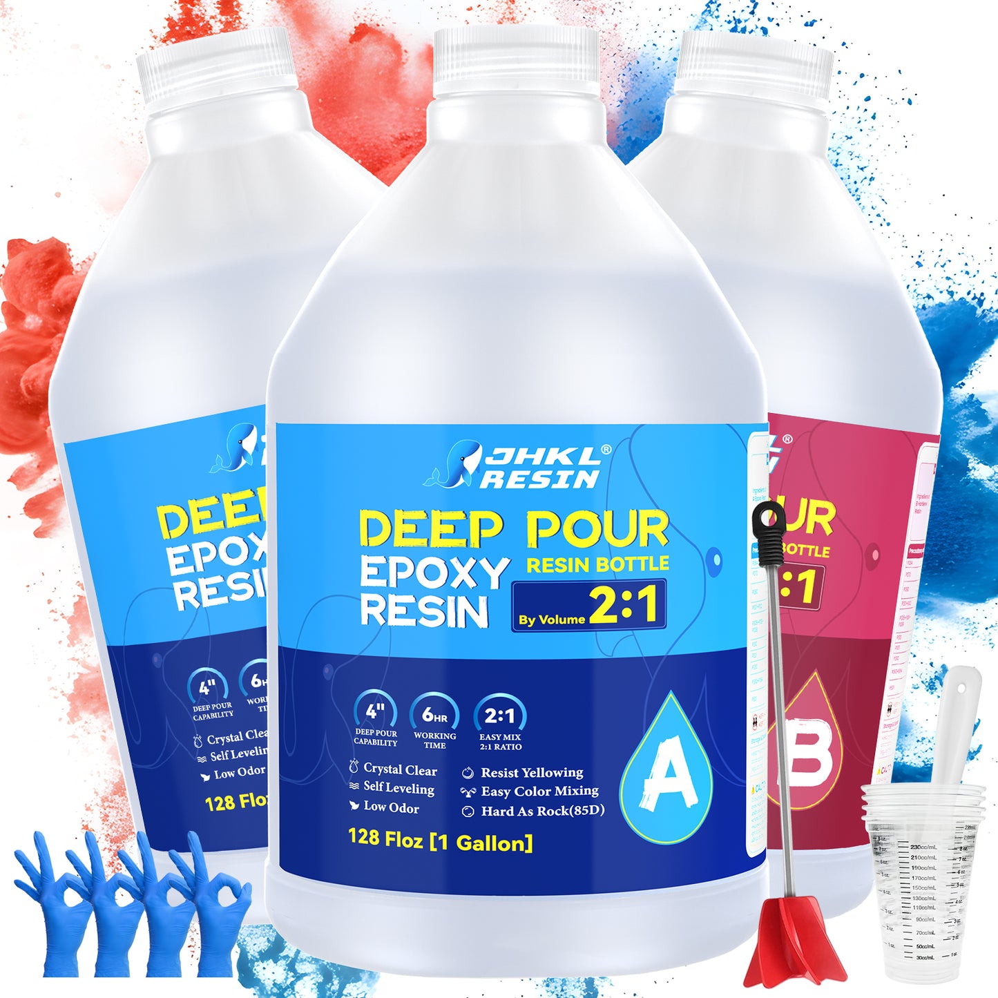 JHKL Crystal Clear Deep Pour Resin Kit