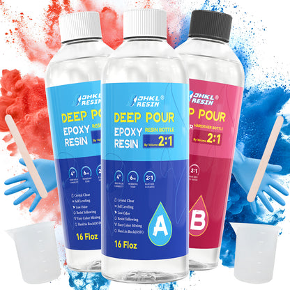 JHKL Crystal Clear Deep Pour Resin Kit