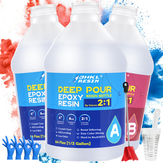 JHKL Crystal Clear Deep Pour Resin Kit