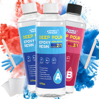 JHKL Crystal Clear Deep Pour Resin Kit