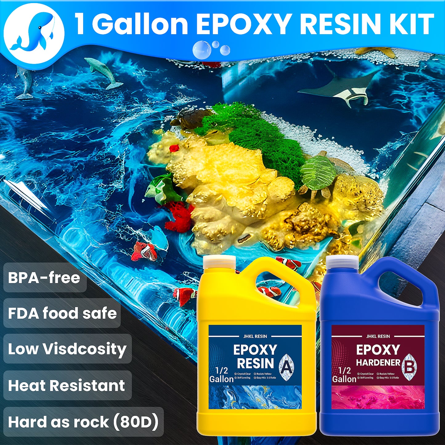 JHKL Versatile Art & Crafting Epoxy Resin