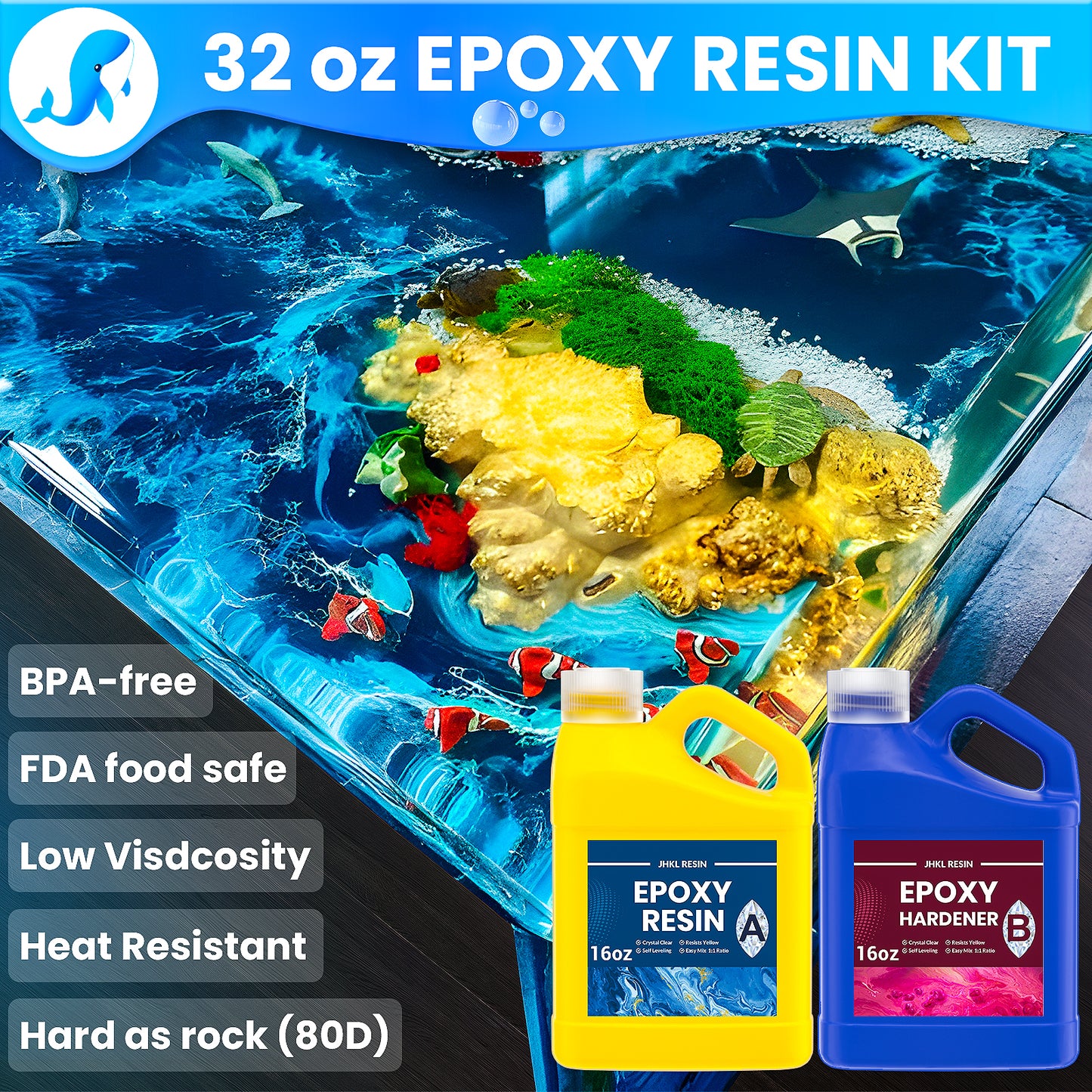 JHKL Versatile Art & Crafting Epoxy Resin