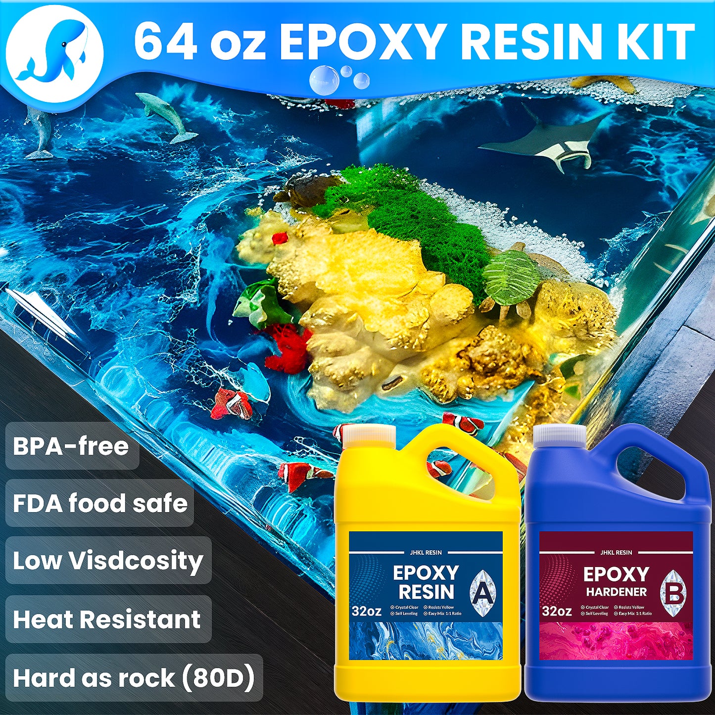 JHKL Versatile Art & Crafting Epoxy Resin