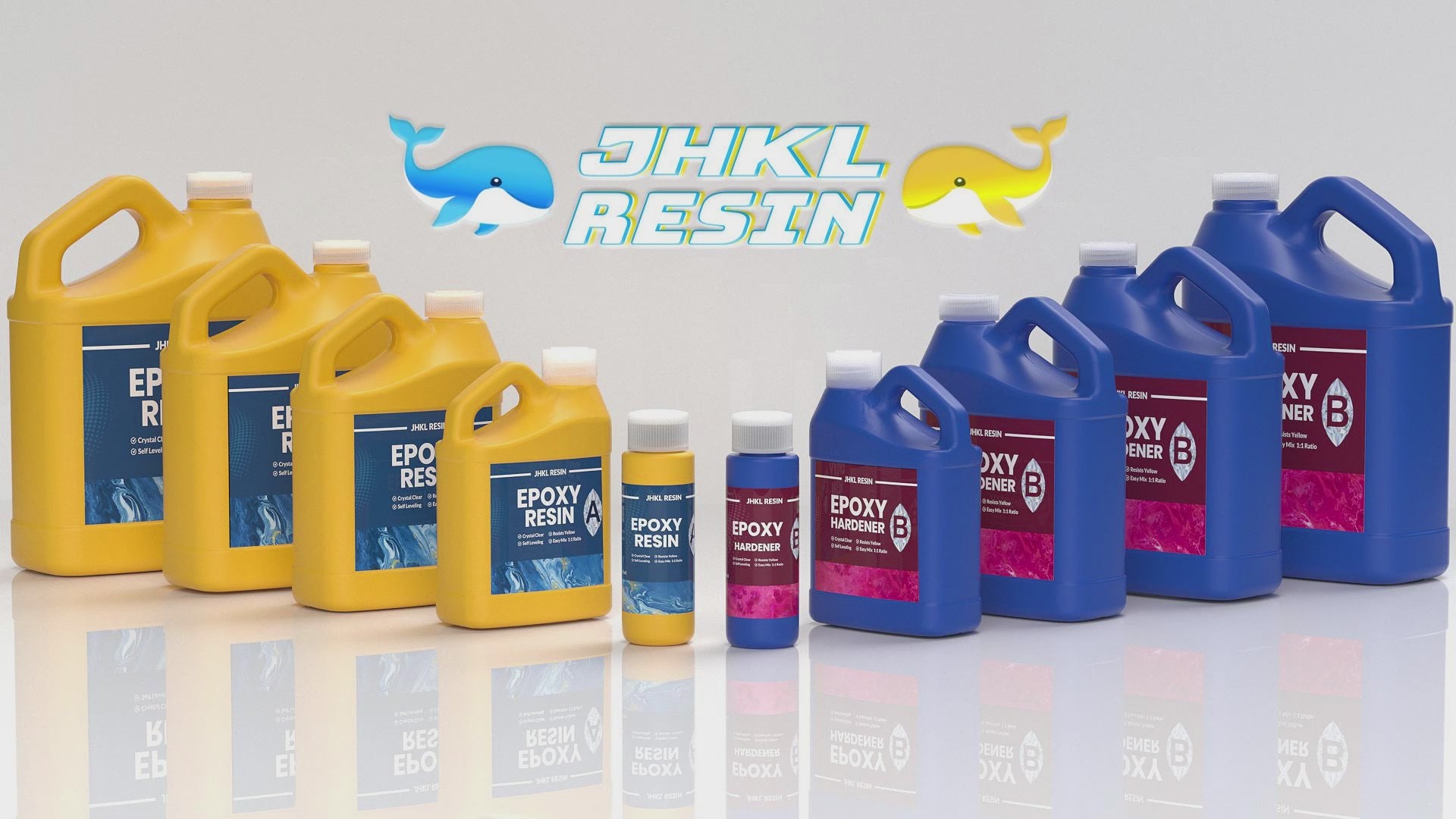 JHKL Versatile Epoxy Resin - Full Product Range for Art and Craft Projects